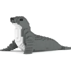 Jekca - Seal 01 - Big - Lego - Sculpture - Construction - 4D - Brick Animals - Toys - Avvenice