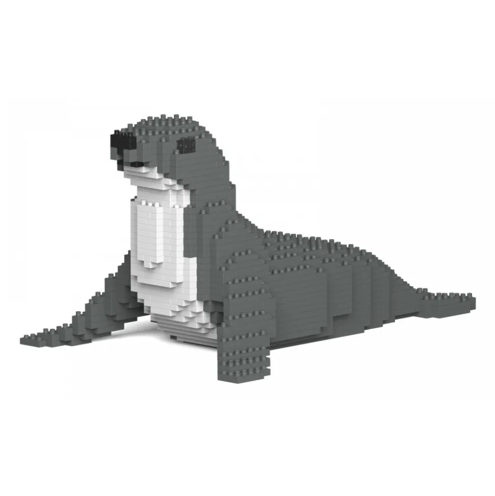 Jekca - Seal 01S - Lego - Sculpture - Construction - 4D - Brick Animals - Toys - Avvenice