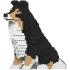 Jekca - Shetland Sheepdog 03-M02 - Big - Lego - Sculpture - Construction - 4D - Brick Animals - Toys - Avvenice