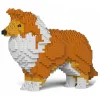 Jekca - Shetland Sheepdog 01-S13 - Big - Lego - Sculpture - Construction - 4D - Brick Animals - Toys - Avvenice