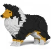 Jekca - Shetland Sheepdog 01-S02 - Big - Lego - Sculpture - Construction - 4D - Brick Animals - Toys - Avvenice