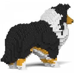 Jekca - Shetland Sheepdog 01-S02 - Big - Lego - Sculpture - Construction - 4D - Brick Animals - Toys - Avvenice