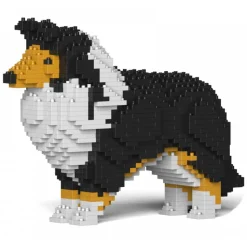 Jekca - Shetland Sheepdog 01S-S02 - Lego - Sculpture - Construction - 4D - Brick Animals - Toys - Avvenice