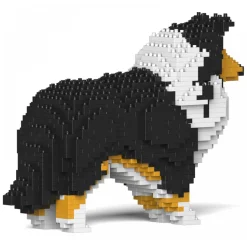 Jekca - Shetland Sheepdog 01S-S02 - Lego - Sculpture - Construction - 4D - Brick Animals - Toys - Avvenice