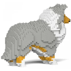 Jekca - Shetland Sheepdog 01S-M01 - Lego - Sculpture - Construction - 4D - Brick Animals - Toys - Avvenice