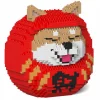Jekca - Shiba Daruma Doll 01-M01 - Big - Lego - Sculpture - Construction - 4D - Brick Animals - Toys - Avvenice