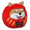 Jekca - Shiba Daruma Doll 01S-M01 - Lego - Sculpture - Construction - 4D - Brick Animals - Toys - Avvenice