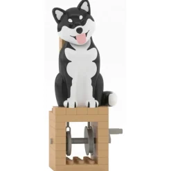 Jekca - Shiba Inu - Automata (Black) - Lego - Sculpture - Construction - 4D - Brick Animals - Toys - Avvenice