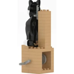 Jekca - Shiba Inu - Automata (Black) - Lego - Sculpture - Construction - 4D - Brick Animals - Toys - Avvenice