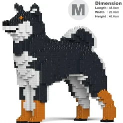 Jekca - Shiba Inu 01-M02 - Big - Lego - Sculpture - Construction - 4D - Brick Animals - Toys - Avvenice