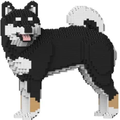 Jekca - Shiba Inu 02-M01 - Big - Lego - Sculpture - Construction - 4D - Brick Animals - Toys - Avvenice