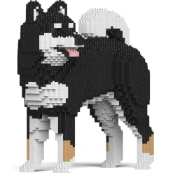 Jekca - Shiba Inu 02-M01 - Lego - Sculpture - Construction - 4D - Brick Animals - Toys - Avvenice