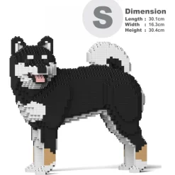 Jekca - Shiba Inu 02-M01 - Lego - Sculpture - Construction - 4D - Brick Animals - Toys - Avvenice
