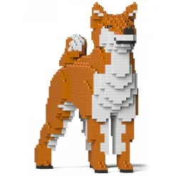 Jekca - Shiba Inu 01S-M01 - Lego - Sculpture - Construction - 4D - Brick Animals - Toys - Avvenice