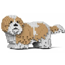 Jekca - Shih Tzu 01-M04 - Big - Lego - Sculpture - Construction - 4D - Brick Animals - Toys - Avvenice