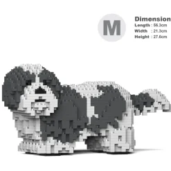Jekca - Shih Tzu 01-M05 - Big - Lego - Sculpture - Construction - 4D - Brick Animals - Toys - Avvenice