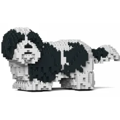 Jekca - Shih Tzu 01-M02 - Big - Lego - Sculpture - Construction - 4D - Brick Animals - Toys - Avvenice