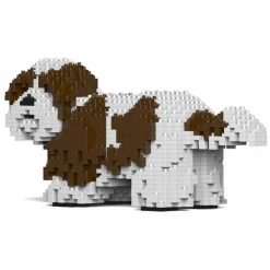 Jekca - Shih Tzu 01-M01 - Big - Lego - Sculpture - Construction - 4D - Brick Animals - Toys - Avvenice