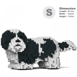 Jekca - Shih Tzu 01S-M02 - Lego - Sculpture - Construction - 4D - Brick Animals - Toys - Avvenice
