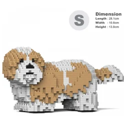Jekca - Shih Tzu 01S-M04 - Lego - Sculpture - Construction - 4D - Brick Animals - Toys - Avvenice