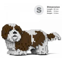 Jekca - Shih Tzu 01S-M01 - Lego - Sculpture - Construction - 4D - Brick Animals - Toys - Avvenice