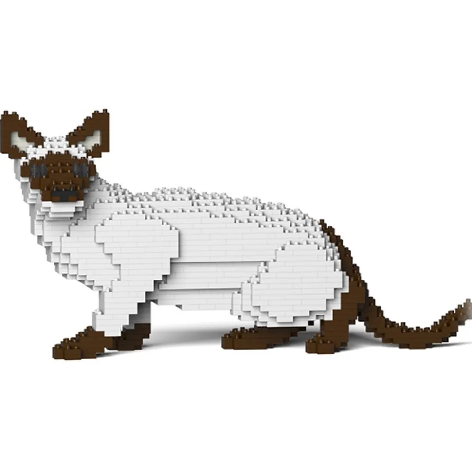 Jekca - Siamese Cat 02S-M01 - Lego - Sculpture - Construction - 4D - Brick Animals - Toys - Avvenice