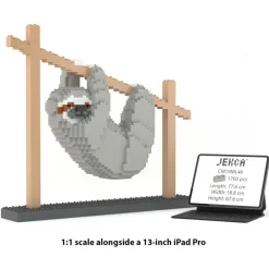 Jekca - Sloth 01 - Big - Lego - Sculpture - Construction - 4D - Brick Animals - Toys - Avvenice