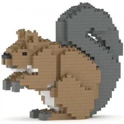 Jekca - Squirrel 01 - Big - Lego - Sculpture - Construction - 4D - Brick Animals - Toys - Avvenice