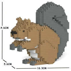 Jekca - Squirrel 01S - Lego - Sculpture - Construction - 4D - Brick Animals - Toys - Avvenice