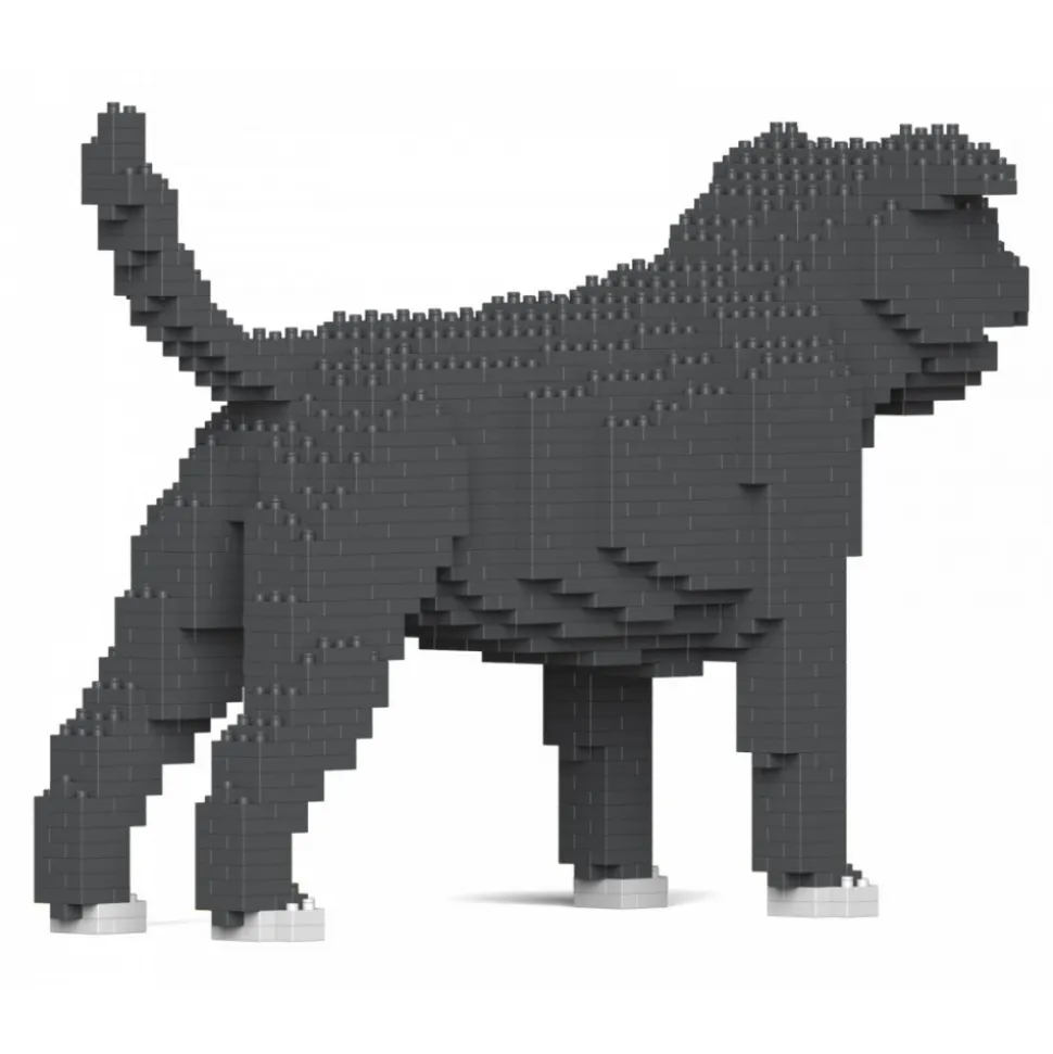 Jekca - Staffordshire Bull Terrier 01S-M04 - Lego - Sculpture - Construction - 4D - Brick Animals - Toys - Avvenice