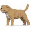 Jekca - Staffordshire Bull Terrier 01-M03 - Big - Lego - Sculpture - Construction - 4D - Brick Animals - Toys - Avvenice