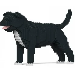 Jekca - Staffordshire Bull Terrier 01-M02 - Big - Lego - Sculpture - Construction - 4D - Brick Animals - Toys - Avvenice