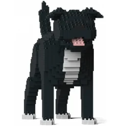 Jekca - Staffordshire Bull Terrier 01-M02 - Big - Lego - Sculpture - Construction - 4D - Brick Animals - Toys - Avvenice
