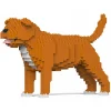 Jekca - Staffordshire Bull Terrier 01S-M01 - Lego - Sculpture - Construction - 4D - Brick Animals - Toys - Avvenice
