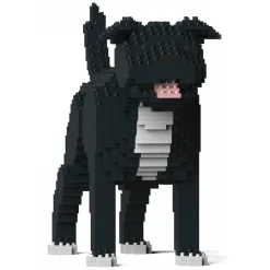 Jekca - Staffordshire Bull Terrier 01S-M02 - Lego - Sculpture - Construction - 4D - Brick Animals - Toys - Avvenice