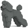 Jekca - Standard Poodle 01-M03 - Big - Lego - Sculpture - Construction - 4D - Brick Animals - Toys - Avvenice