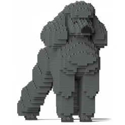 Jekca - Standard Poodle 01-M03 - Big - Lego - Sculpture - Construction - 4D - Brick Animals - Toys - Avvenice