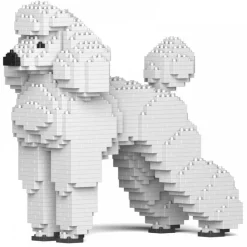 Jekca - Standard Poodle 01-M01 - Big - Lego - Sculpture - Construction - 4D - Brick Animals - Toys - Avvenice