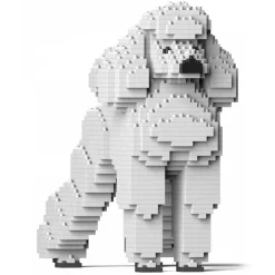 Jekca - Standard Poodle 01-M01 - Big - Lego - Sculpture - Construction - 4D - Brick Animals - Toys - Avvenice
