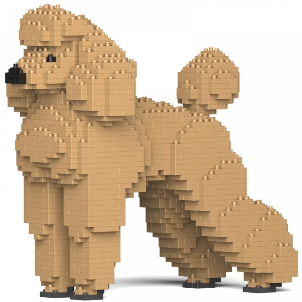 Jekca - Standard Poodle 01-M02 - Big - Lego - Sculpture - Construction - 4D - Brick Animals - Toys - Avvenice