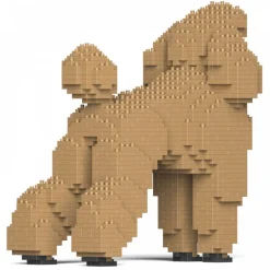 Jekca - Standard Poodle 01-M02 - Big - Lego - Sculpture - Construction - 4D - Brick Animals - Toys - Avvenice