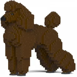 Jekca - Standard Poodle 01-S11 - Big - Lego - Sculpture - Construction - 4D - Brick Animals - Toys - Avvenice