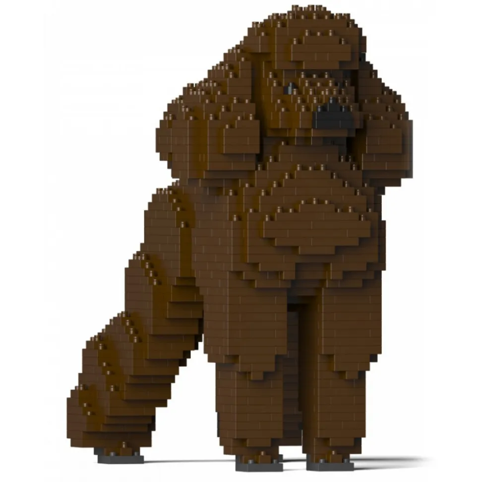 Jekca - Standard Poodle 01-S11 - Big - Lego - Sculpture - Construction - 4D - Brick Animals - Toys - Avvenice