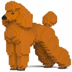 Jekca - Standard Poodle 01-S13 - Big - Lego - Sculpture - Construction - 4D - Brick Animals - Toys - Avvenice