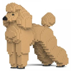 Jekca - Standard Poodle 01S-M02 - Lego - Sculpture - Construction - 4D - Brick Animals - Toys - Avvenice