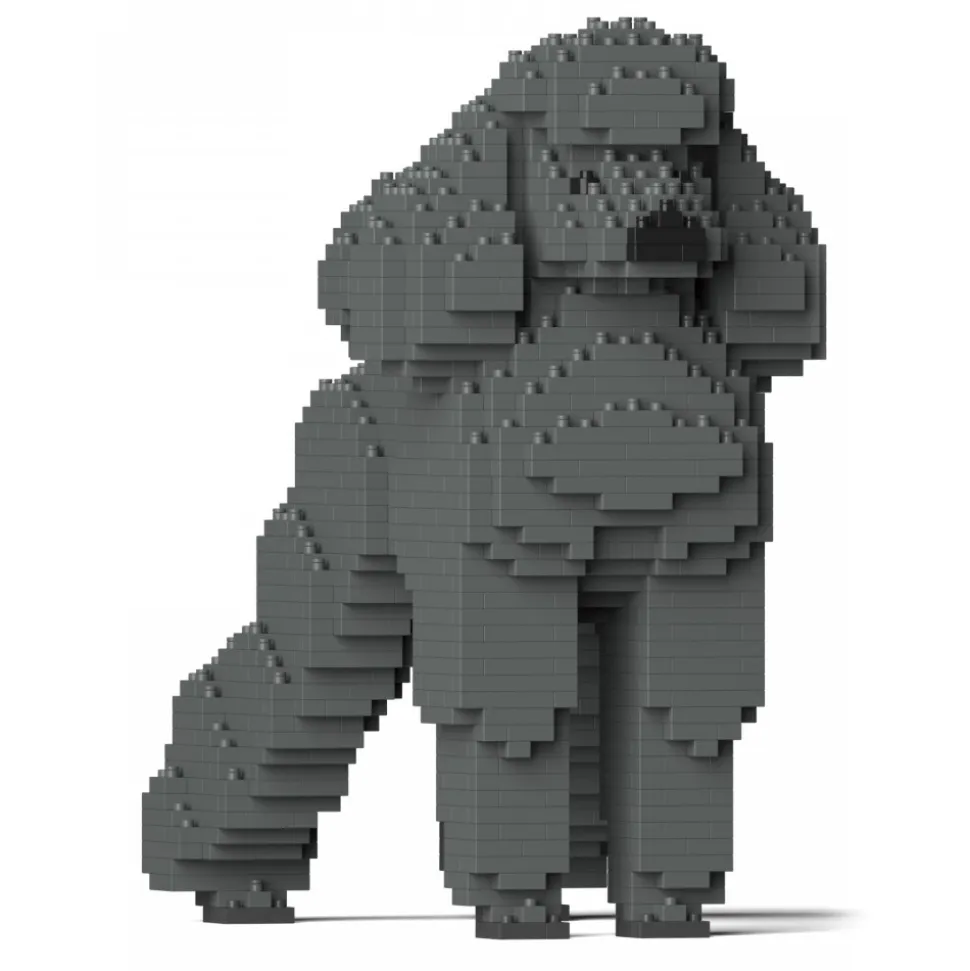 Jekca - Standard Poodle 01S-M03 - Lego - Sculpture - Construction - 4D - Brick Animals - Toys - Avvenice