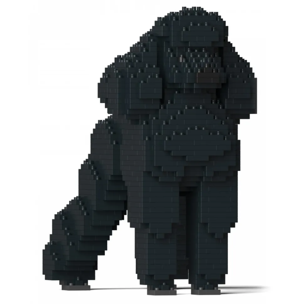 Jekca - Standard Poodle 01S-M01 - Lego - Sculpture - Construction - 4D - Brick Animals - Toys - Avvenice