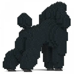 Jekca - Standard Poodle 01S-M01 - Lego - Sculpture - Construction - 4D - Brick Animals - Toys - Avvenice