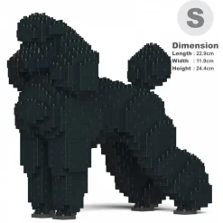 Jekca - Standard Poodle 01S-M01 - Lego - Sculpture - Construction - 4D - Brick Animals - Toys - Avvenice