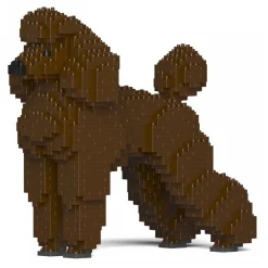 Jekca - Standard Poodle 01S-S11 - Lego - Sculpture - Construction - 4D - Brick Animals - Toys - Avvenice
